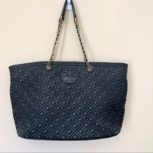 Tory Burch Marion Diamond Quilted Leather Tote